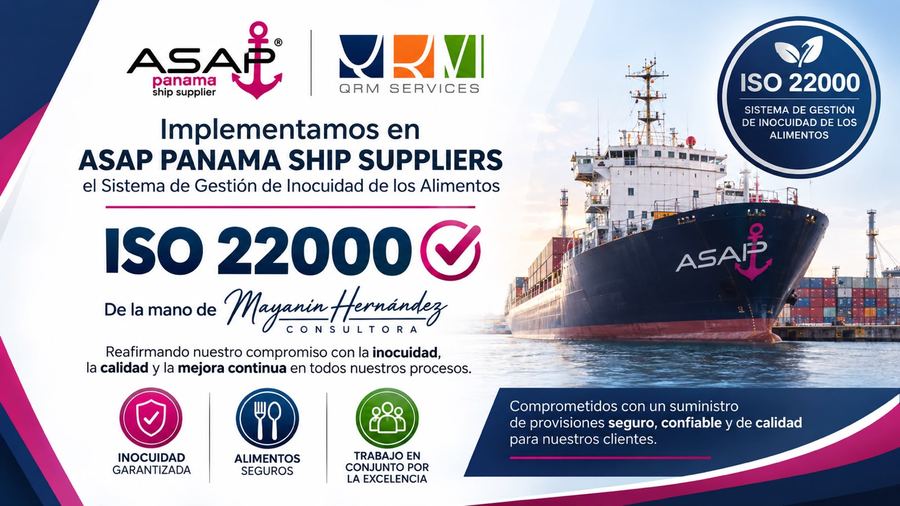 Implementación de ISO 22000 en ASAP Panama Ship Suppliers